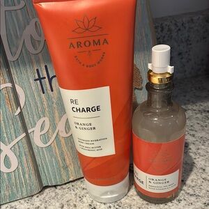 Bath & body Works aromatherapy Orange & Ginger Skincare Set